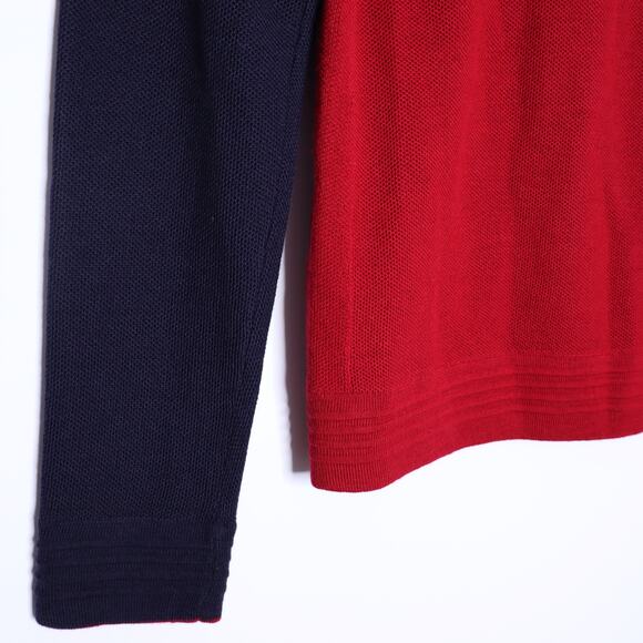 CASTELLI Armando Sweatshirt Savile Blue Red Off White Full Zip High Neck Men's M - Picture 11 of 15